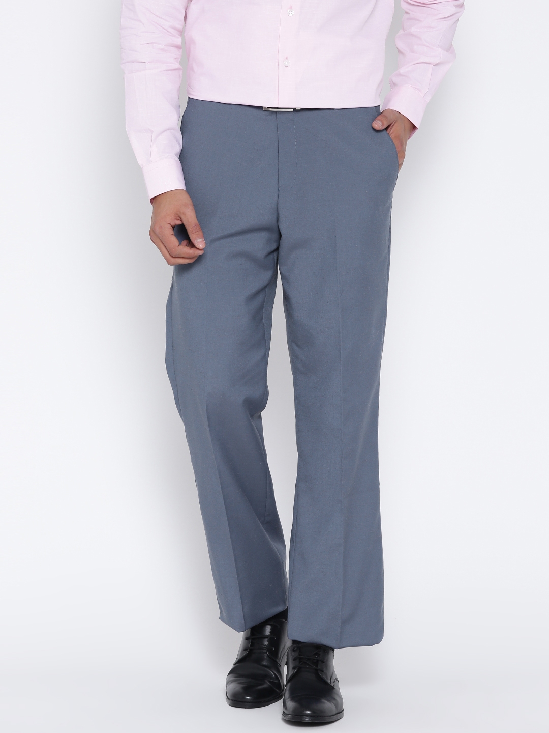 blue formal trousers