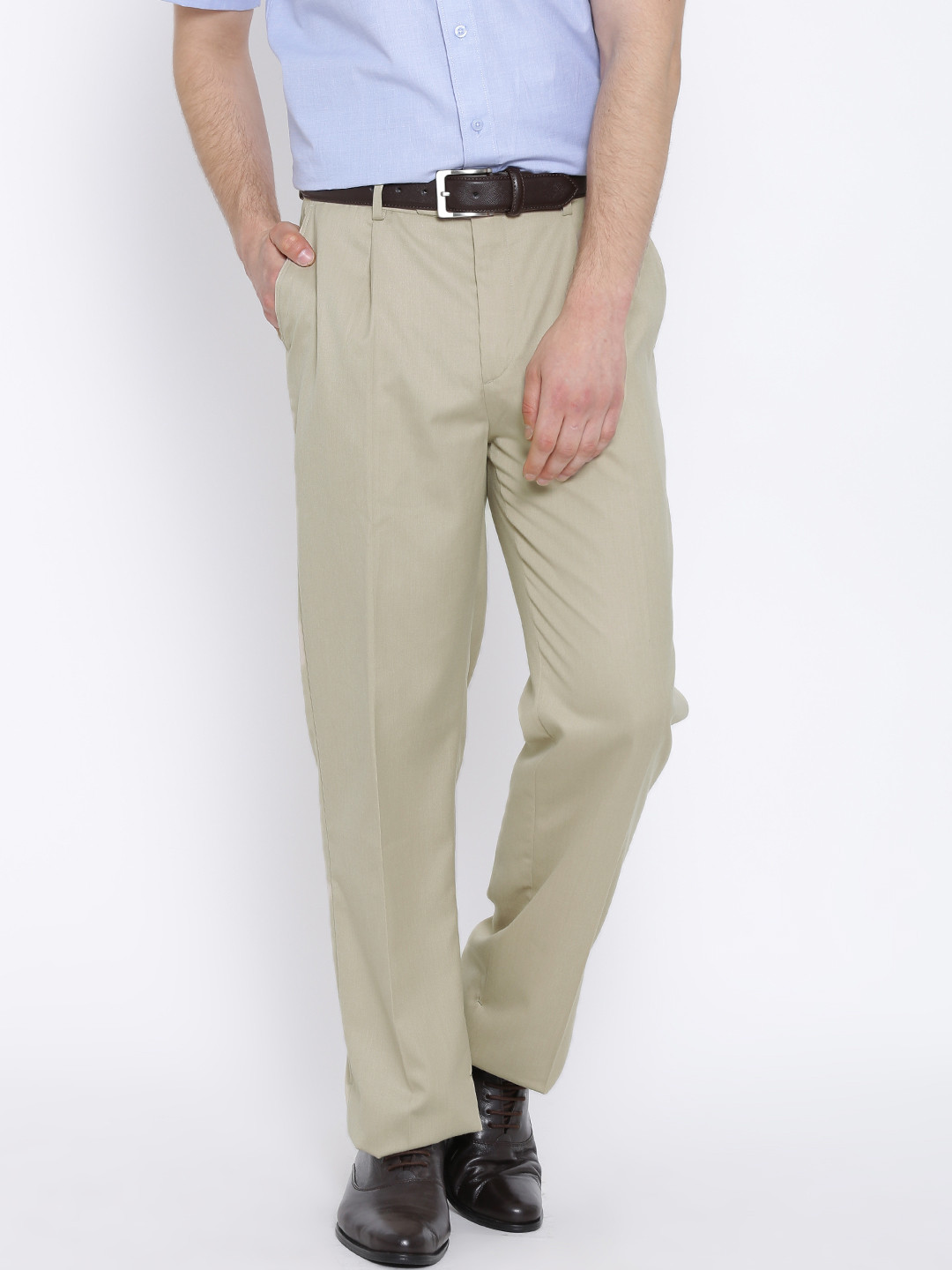 Buy Beige Slim Fit Dress Pants by GentWith.com with Free Shipping