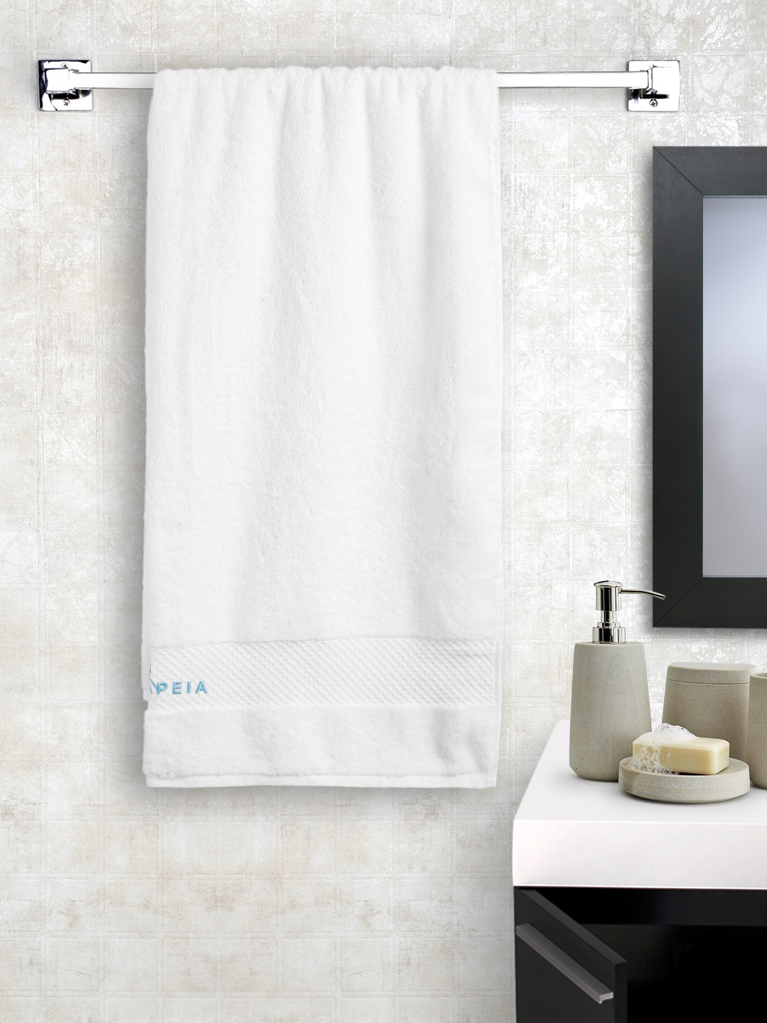 Buy Portico New York Therapeia White Cotton Bath Towel Bath Towels