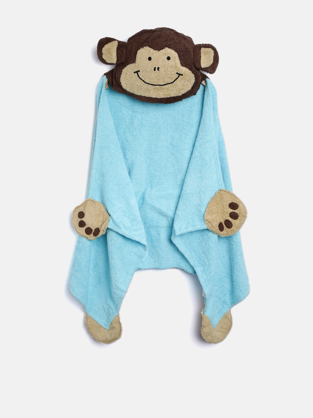 Buy Portico New York Peek A Boo Kids Blue Monkey Hooded Bath Towel
