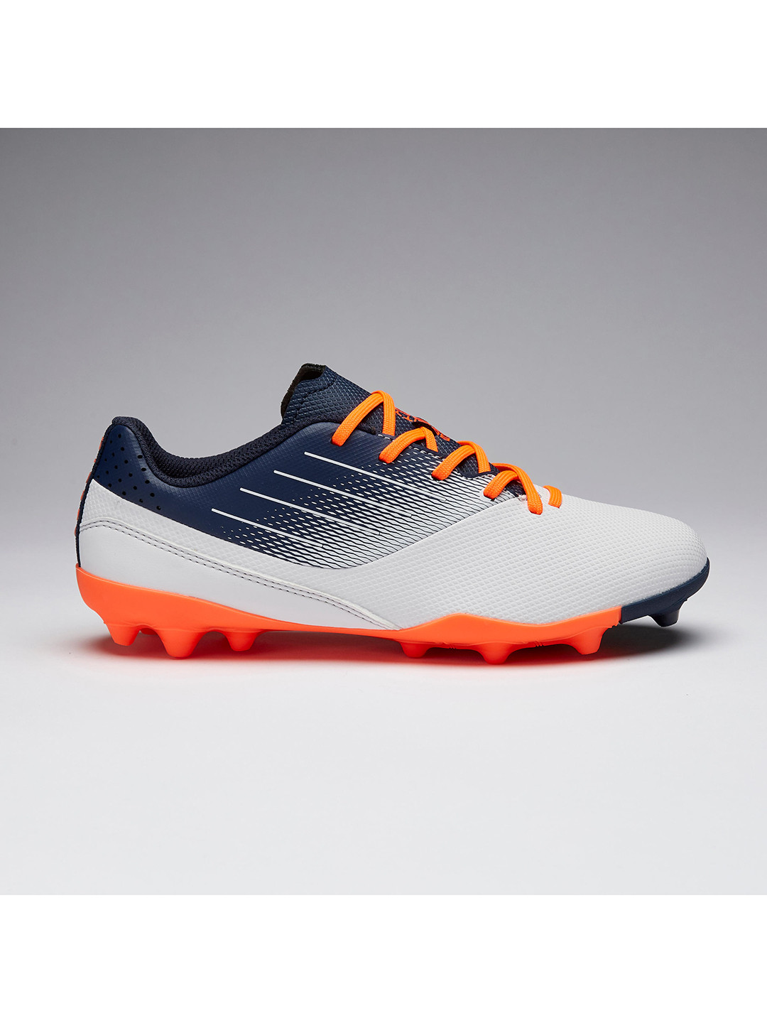 Buy Kipsta By Decathlon Kids White & Orange Football Shoes Sports