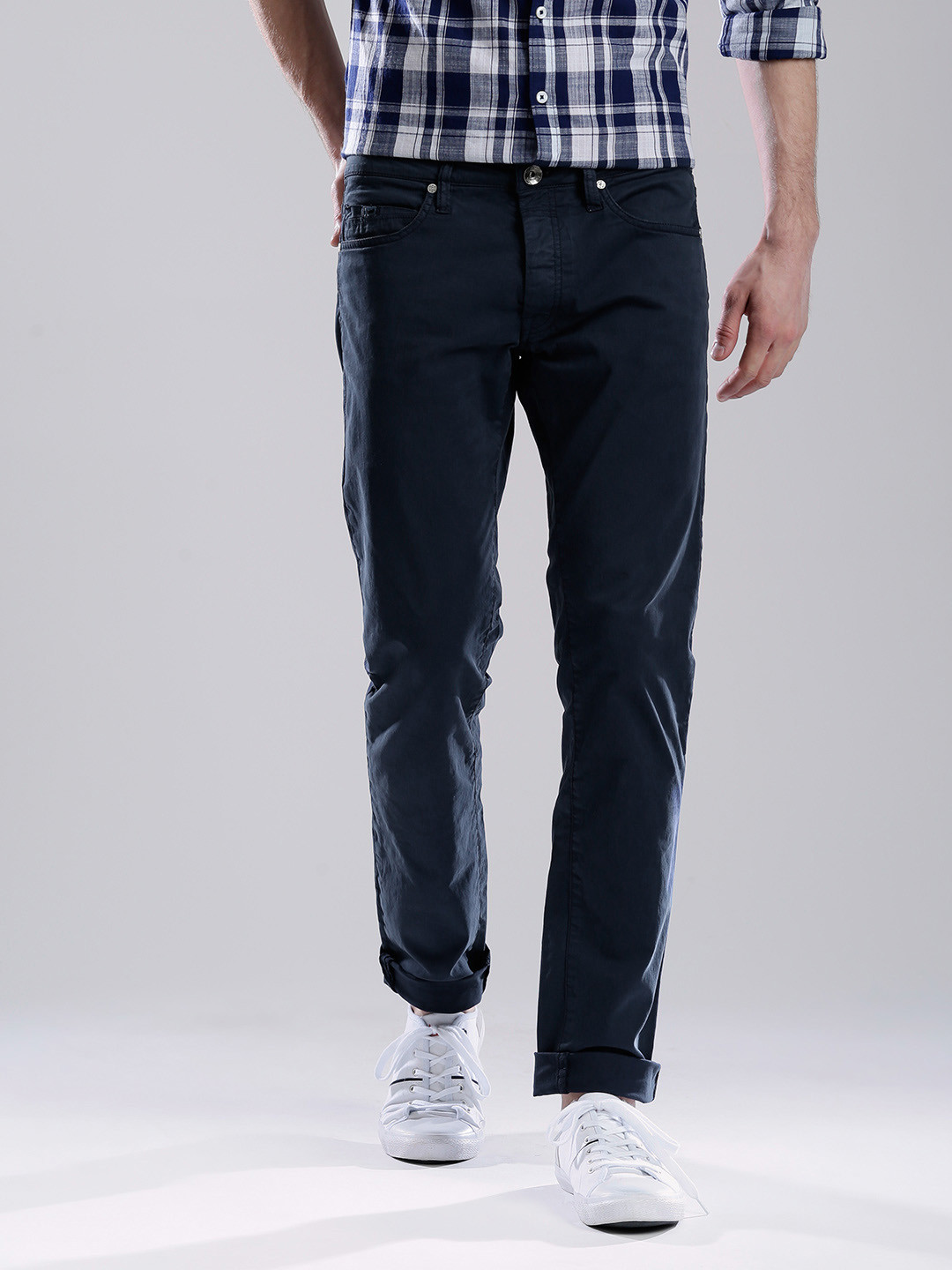 Buy GAS Navy Mitch Straight Fit Jeans Jeans for Men 1300927 Myntra