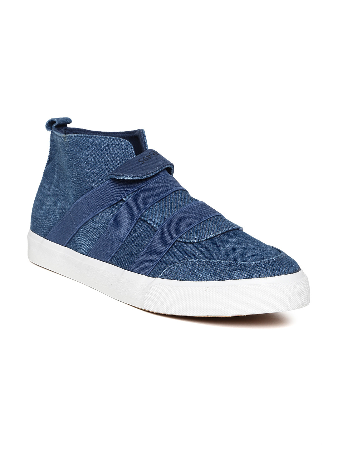 mens blue slip ons