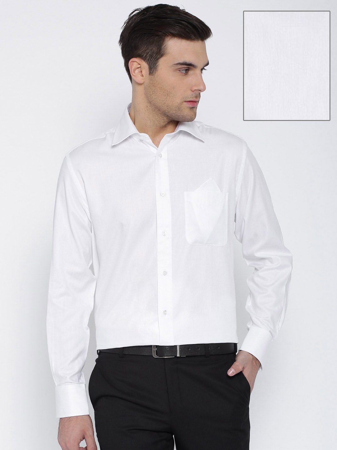 Buy Park Avenue Luxus White Formal Shirt - Shirts for Men 1301784 | Myntra