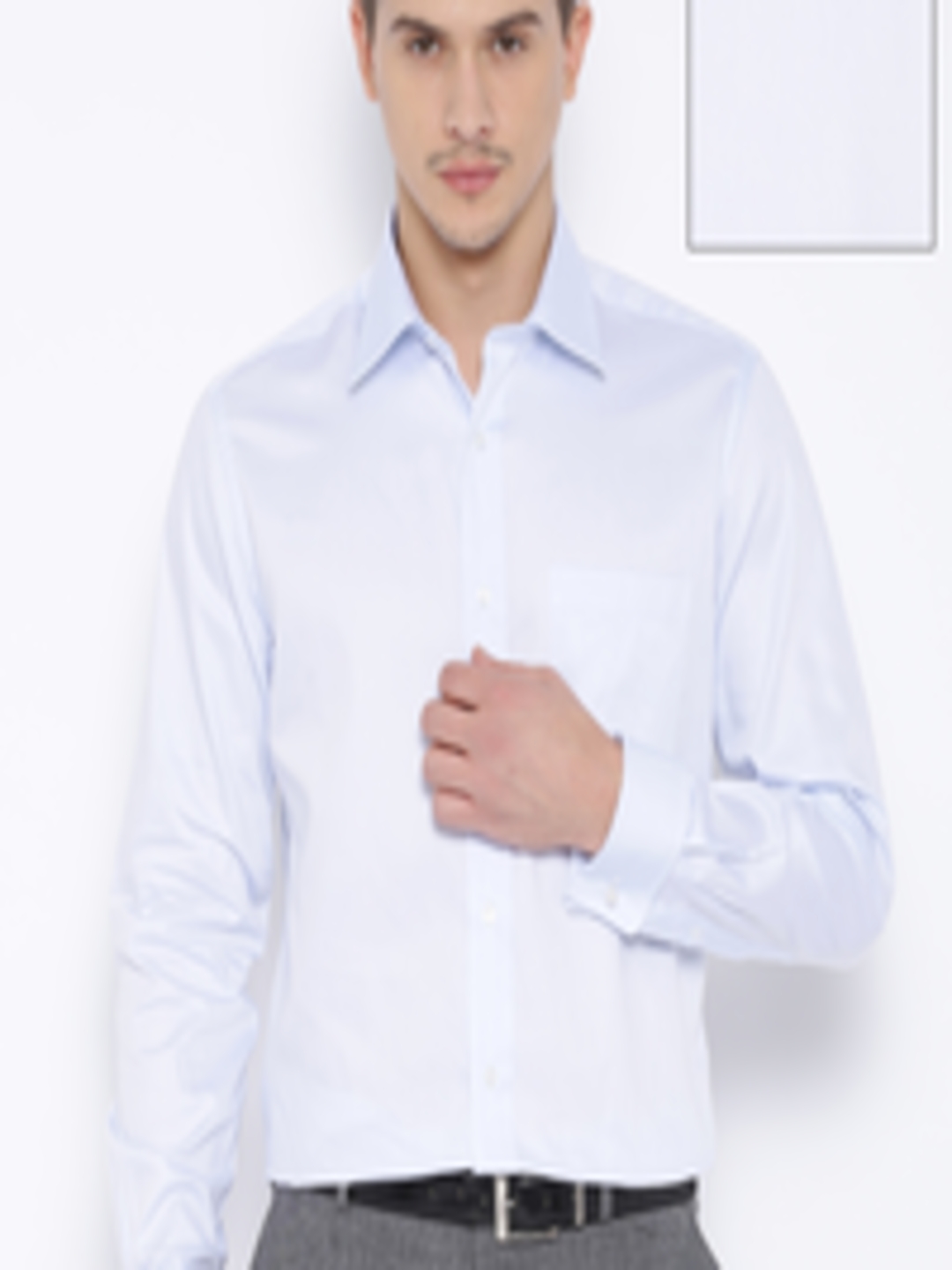 Buy Park Avenue Blue Formal Shirt - Shirts for Men 1301792 | Myntra