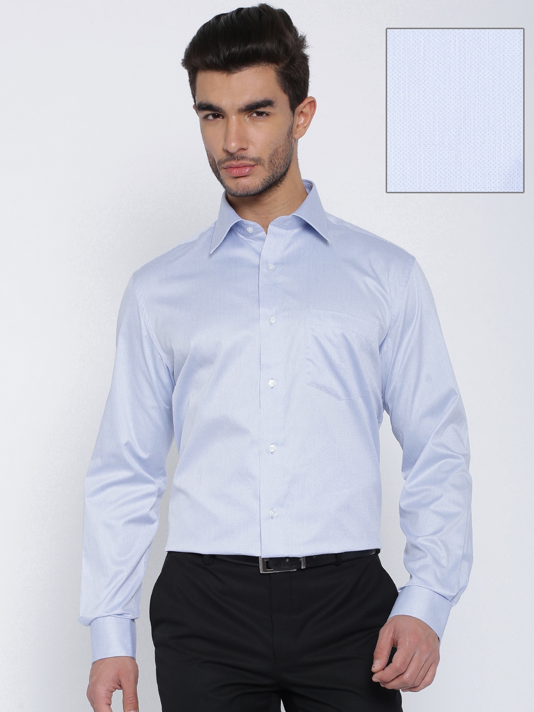 Buy Park Avenue Blue Formal Shirt - Shirts for Men 1301805 | Myntra