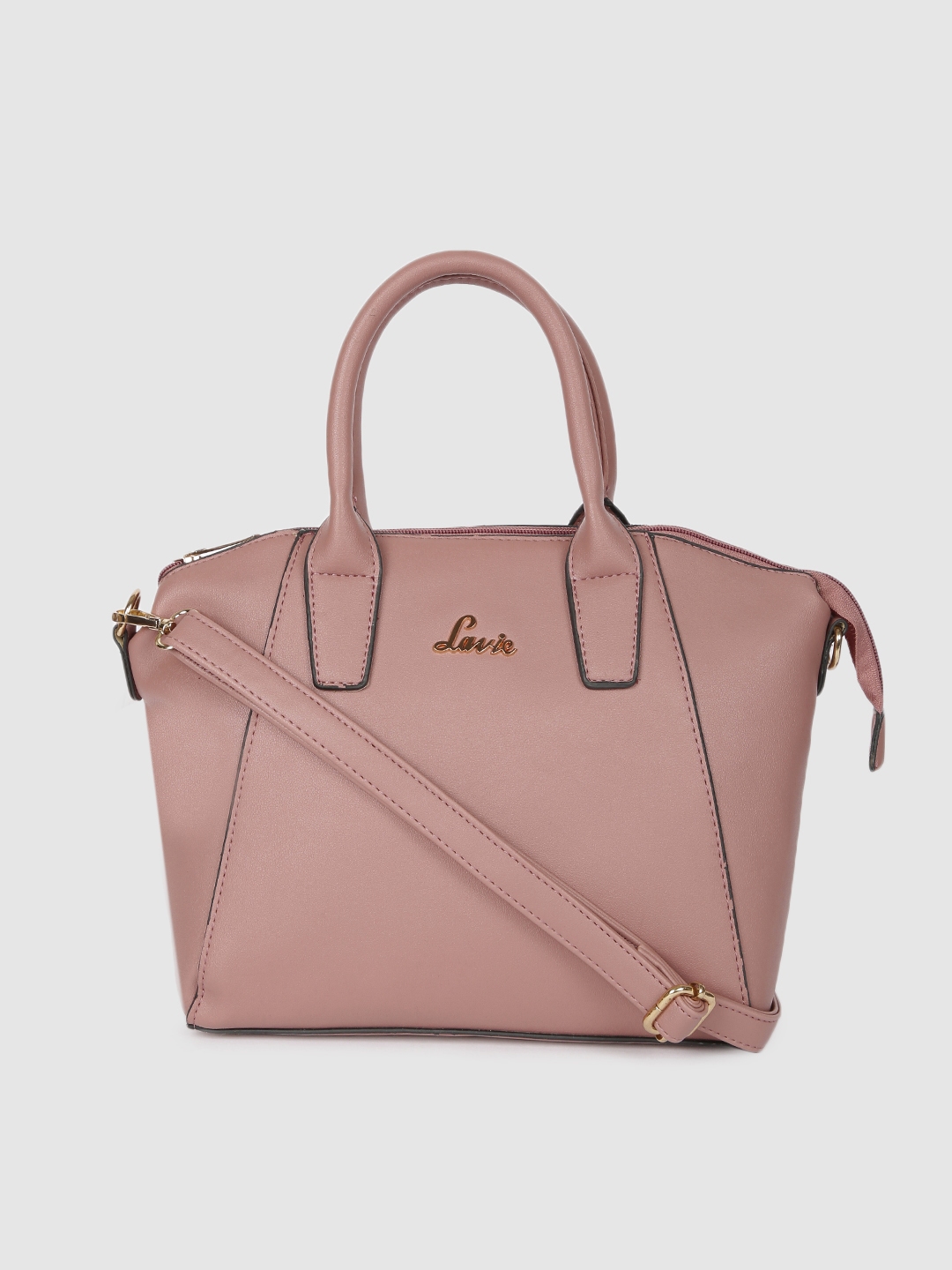 Buy Lavie Pink Solid Handheld Bag Handbags for Women 13032400 Myntra
