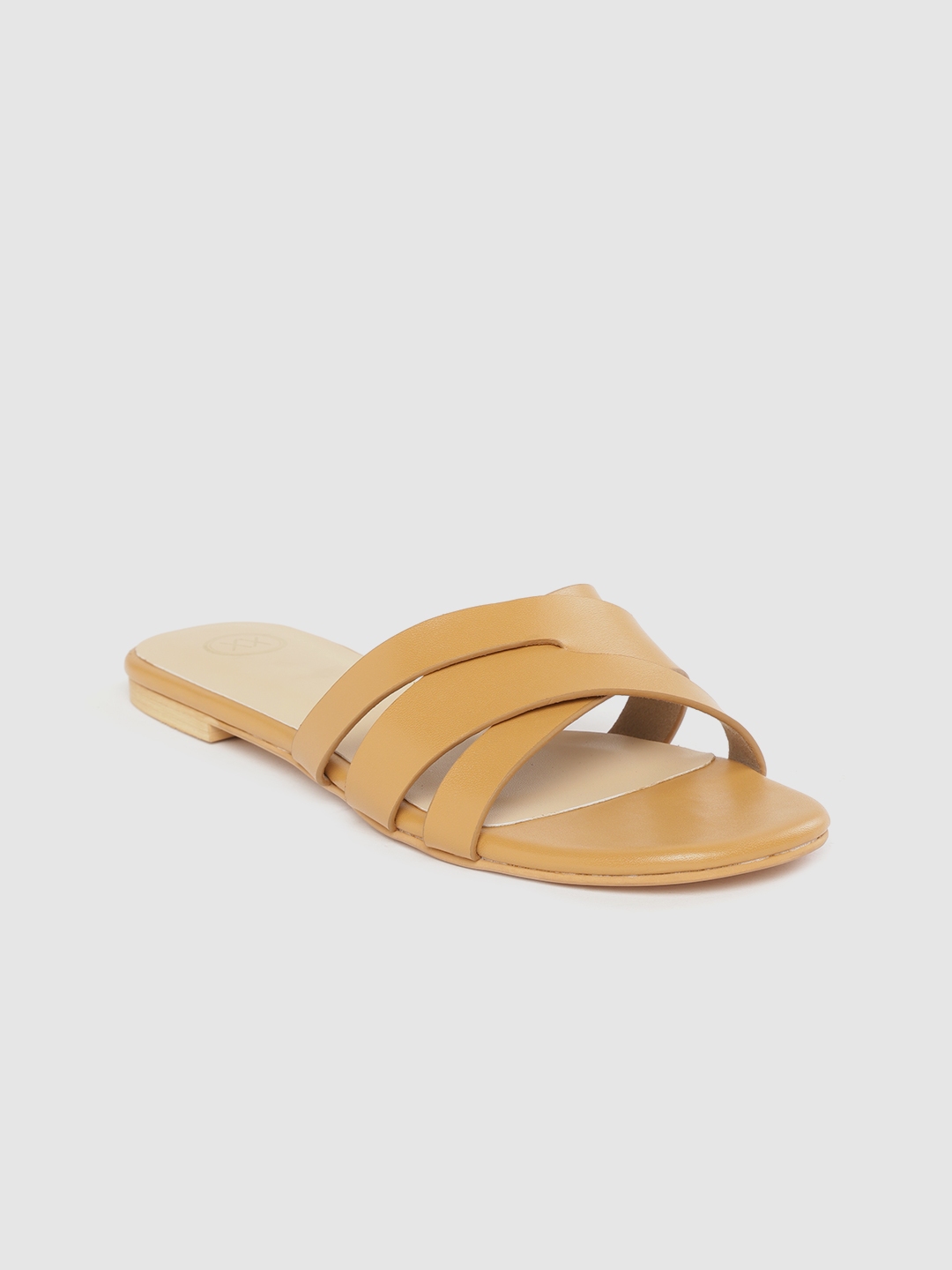 mustard pointed toe flats
