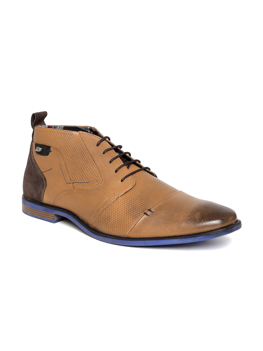 Buy ID Men Brown Leather Casual Shoes Casual Shoes for