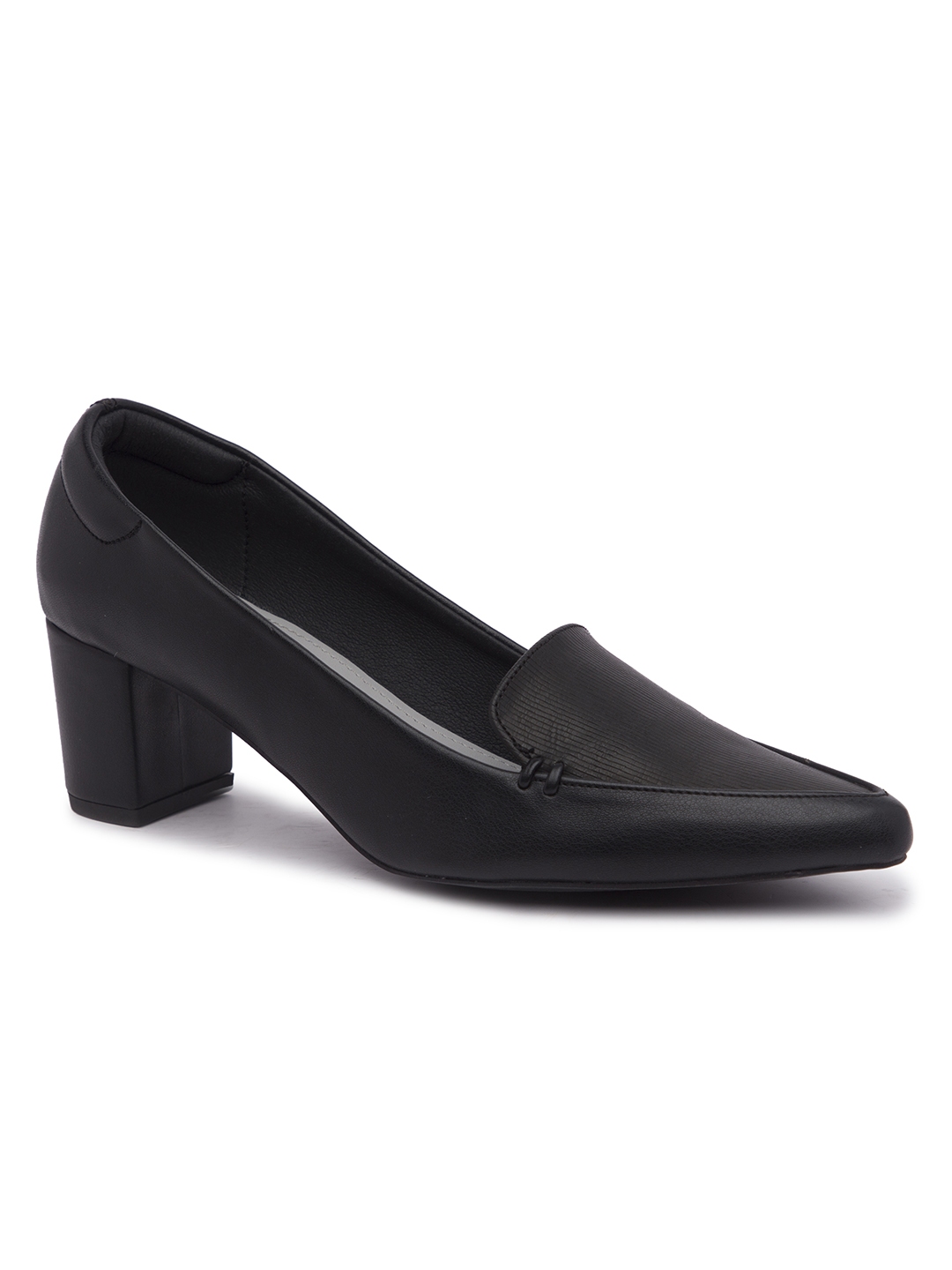 womens block heel black shoes