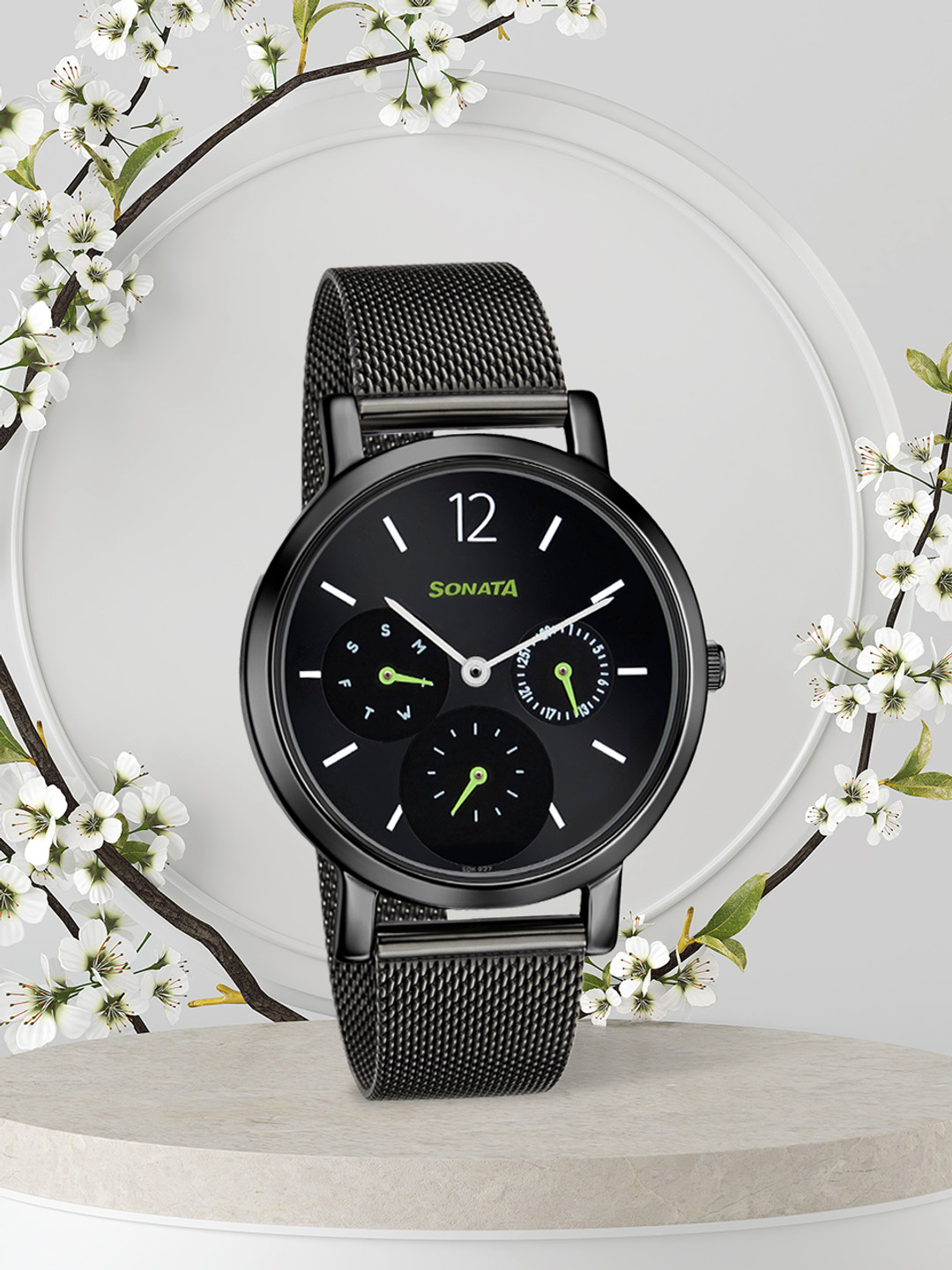 Buy Sonata Women Black Analogue Watch Watches for Women 13061522 Myntra