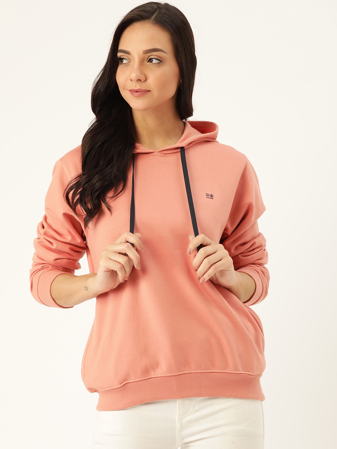 nike hoodie peach