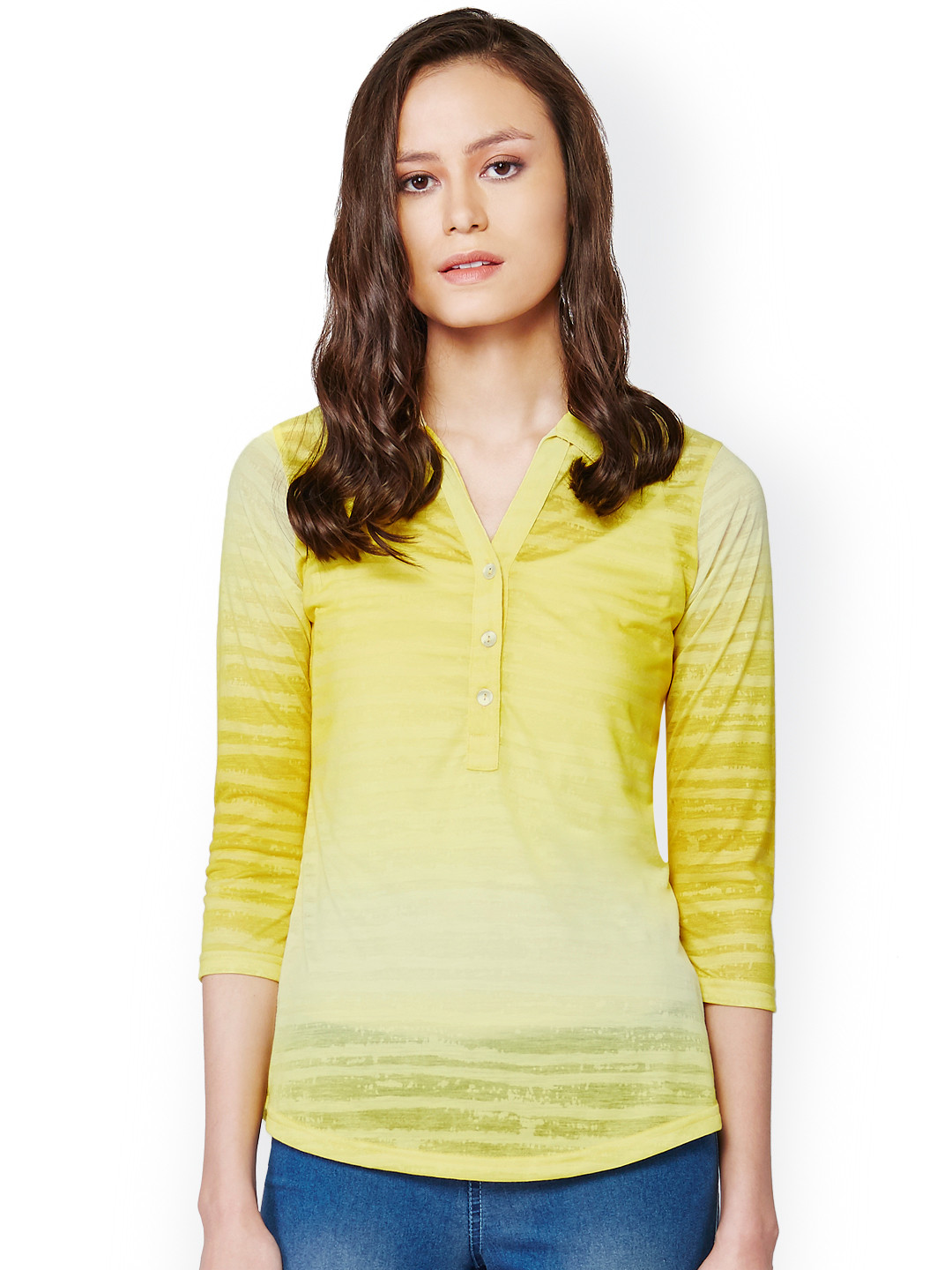 Yellow Striped Top main image 0