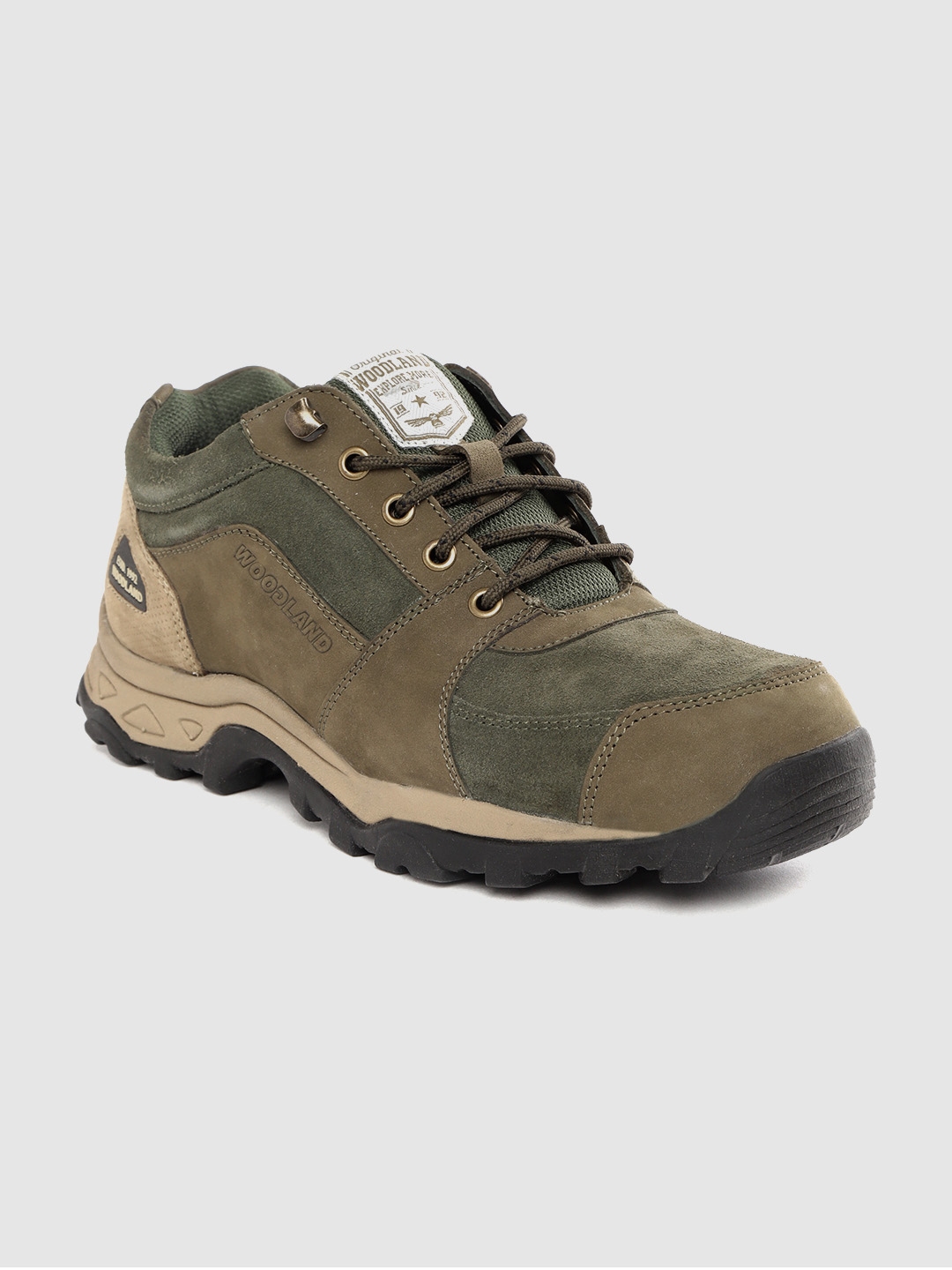 woodland olive green hiking shoes