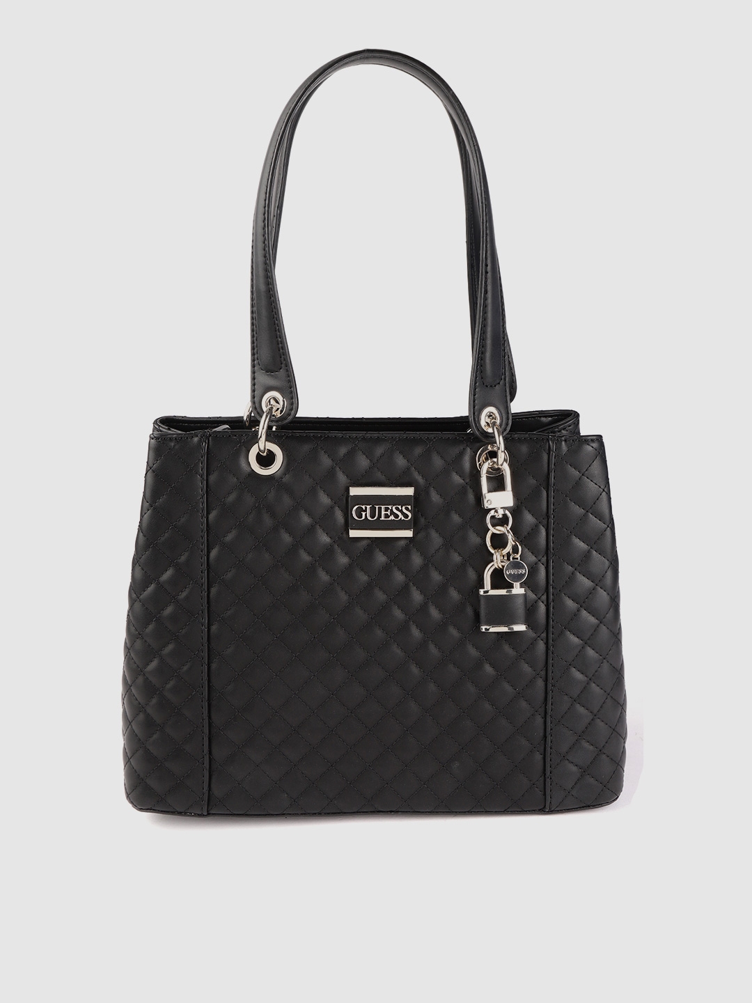 guess black little bay shoulder bag