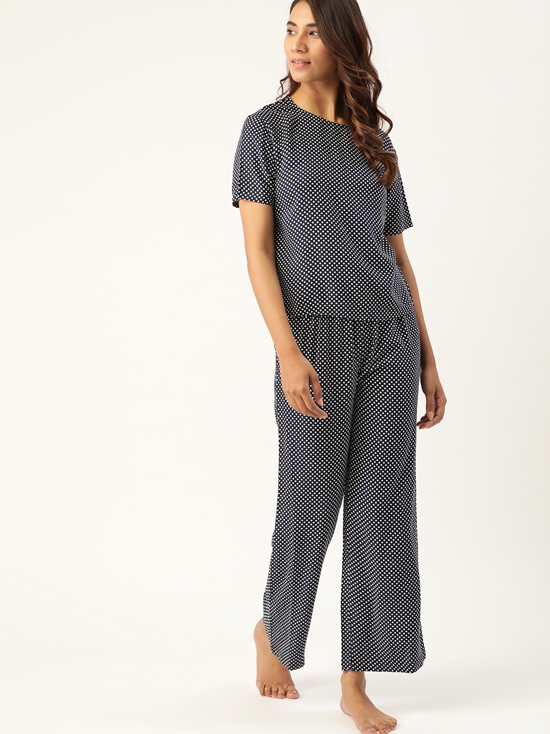 polka dot night suit