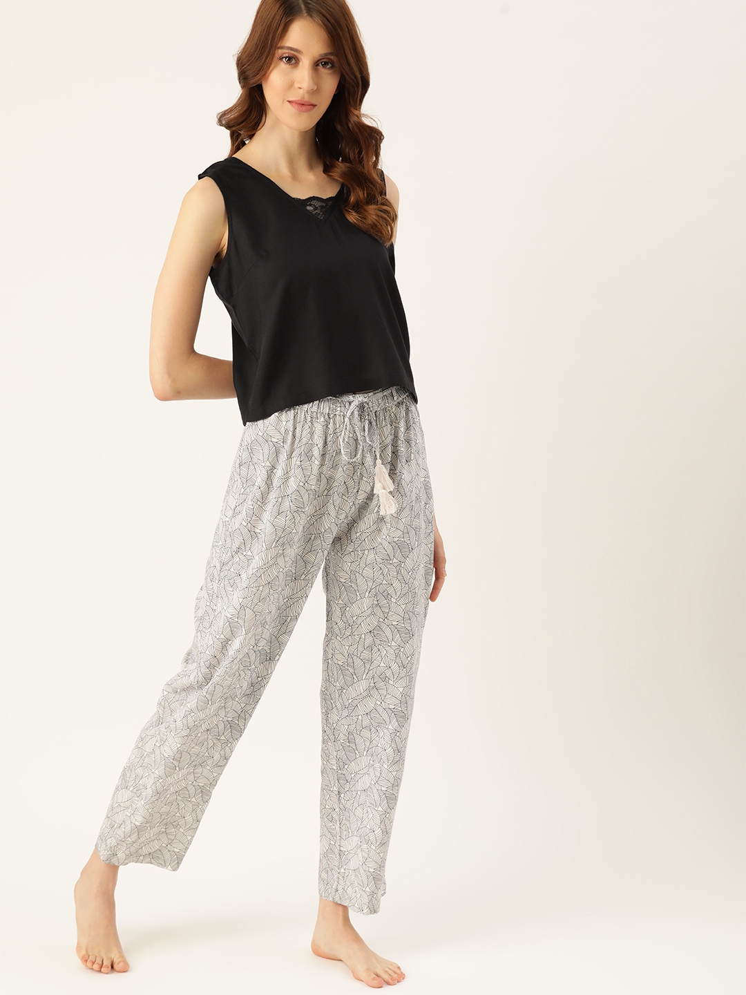 night suit for women black