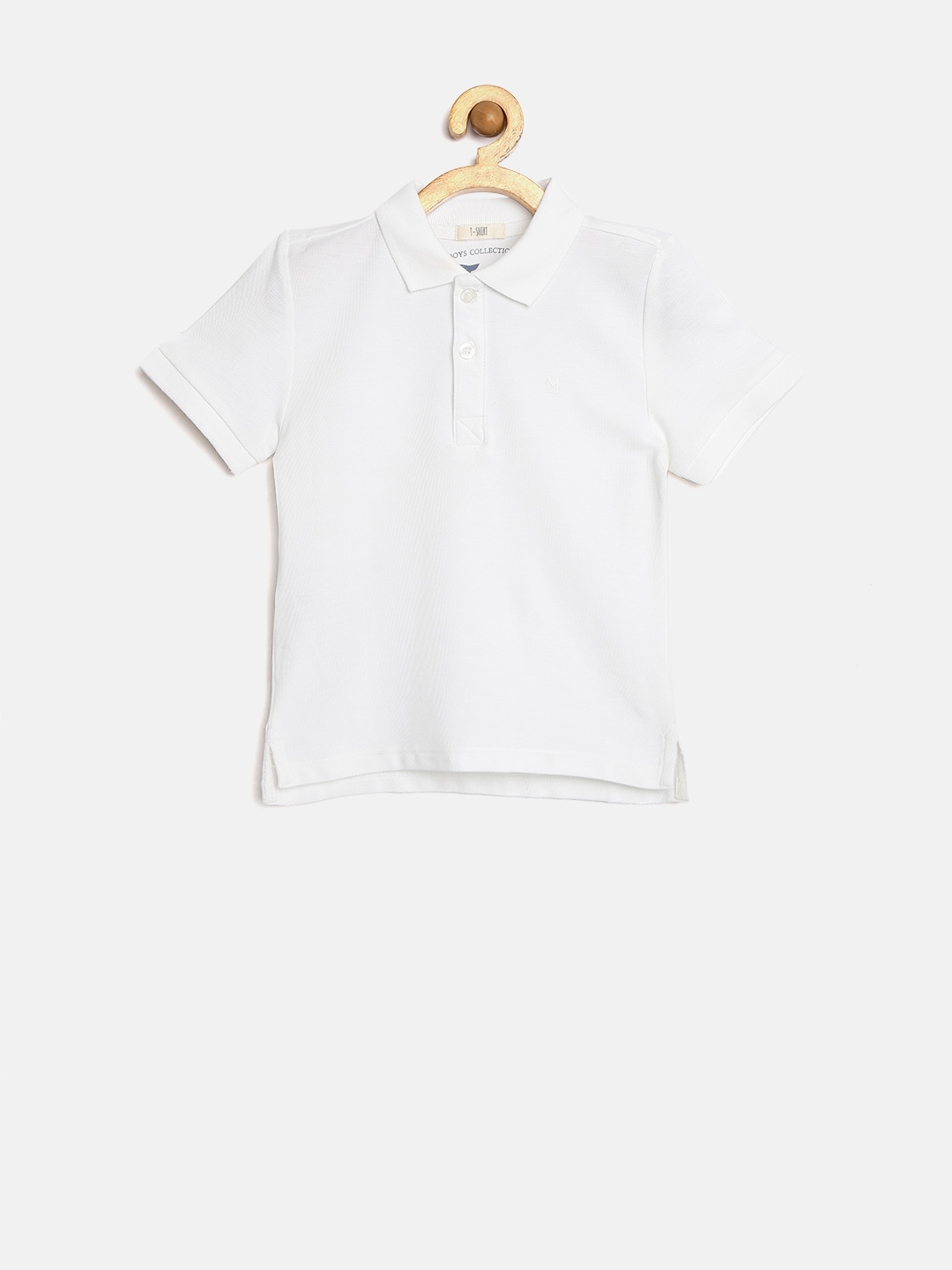 Buy Mango Kids Boys White Polo T Shirt - Tshirts for Boys 1309407 | Myntra