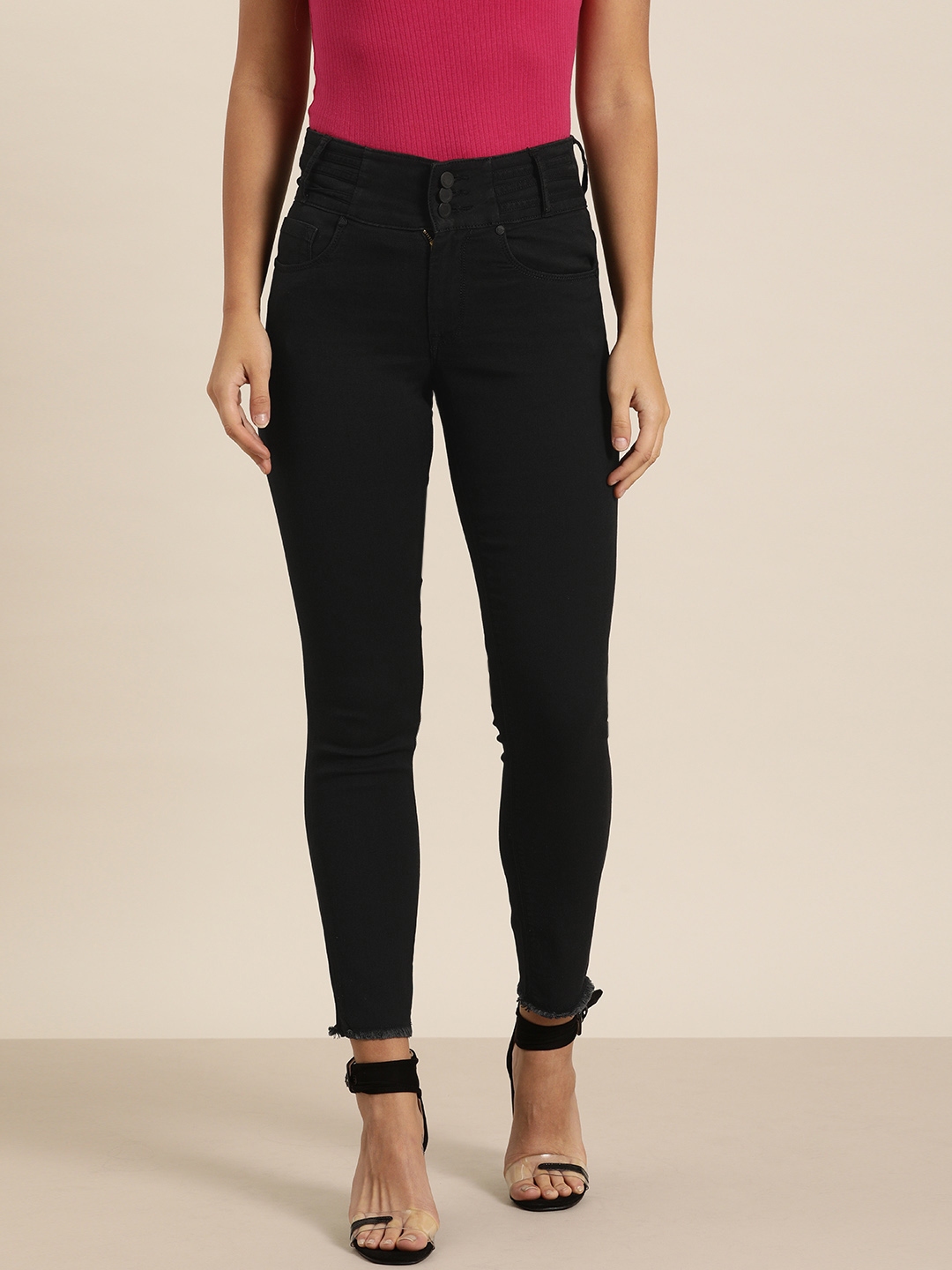black jeans myntra