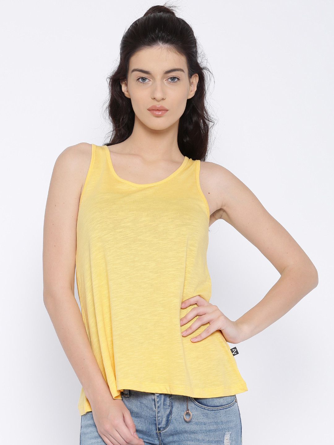 Buy Antigravity Yellow Tank Top Tops for Women 1311305 Myntra
