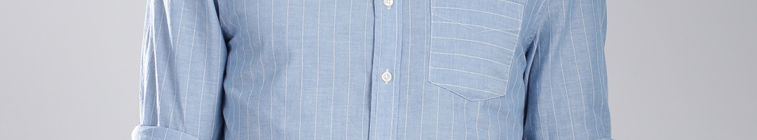Buy GANT Blue Striped Casual Shirt - Shirts for Men 1312060 | Myntra