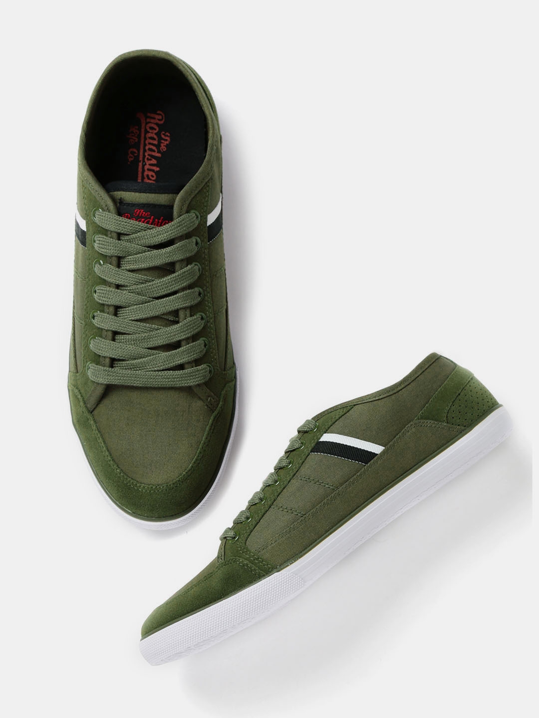 Buy Roadster Men Green Sneakers - Casual Shoes for Men 1312310 | Myntra