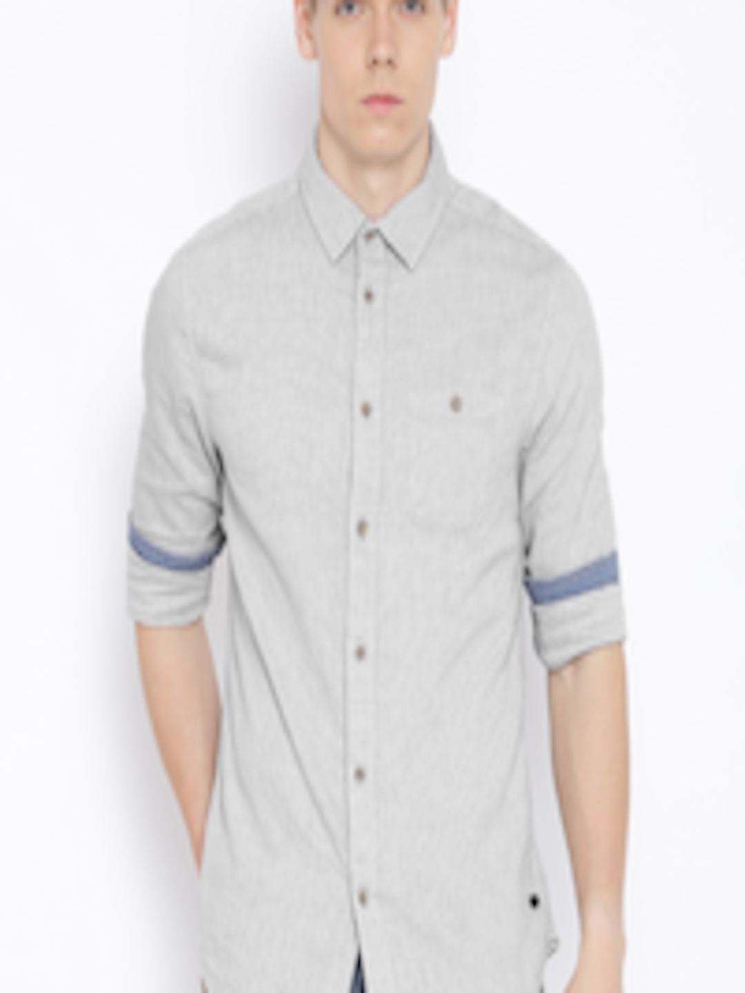 Buy Jack & Jones Grey Casual Shirt - Shirts for Men 1313801 | Myntra