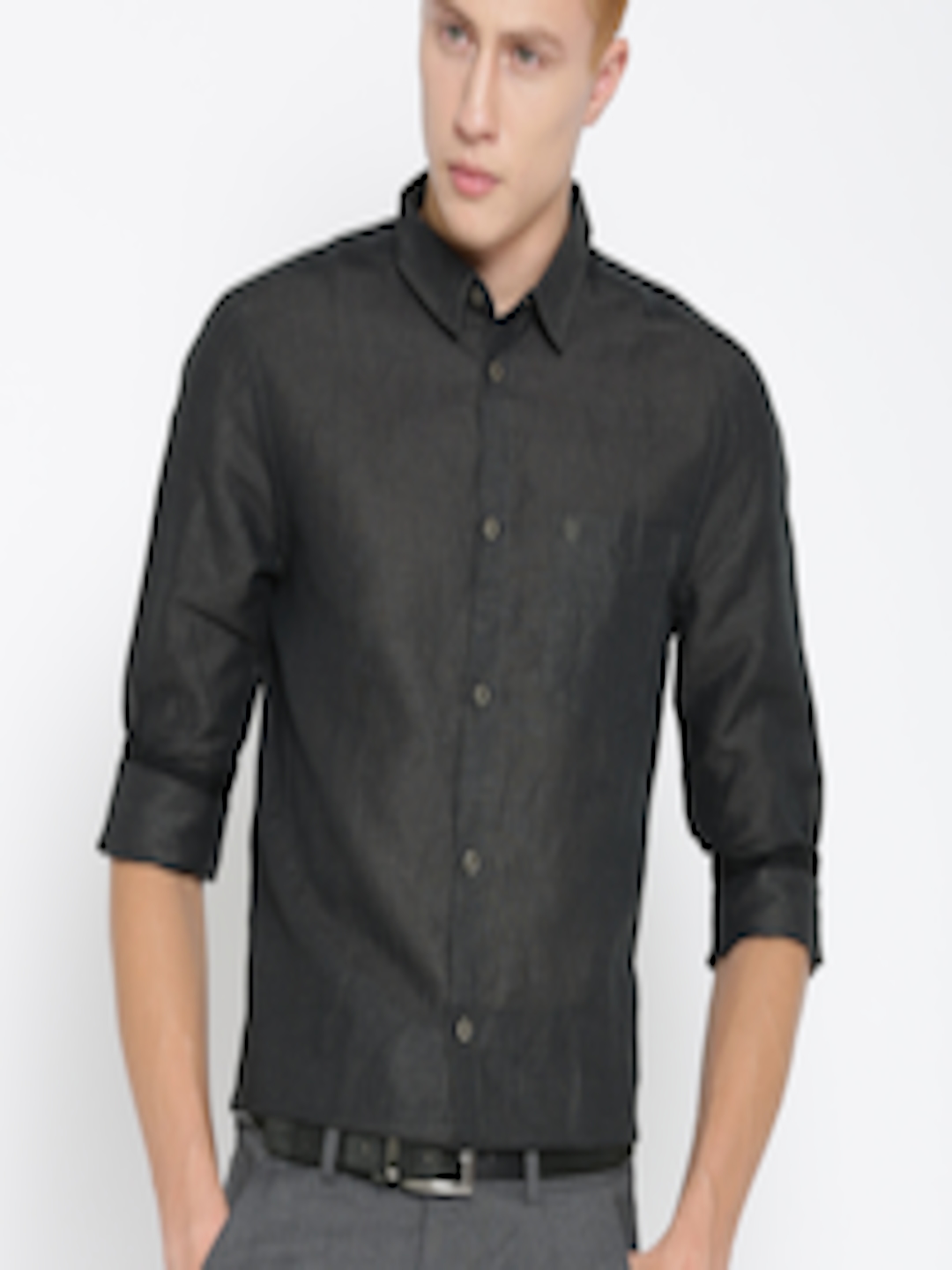 Buy Jack & Jones Black Slim Casual Shirt - Shirts for Men 1313810 | Myntra