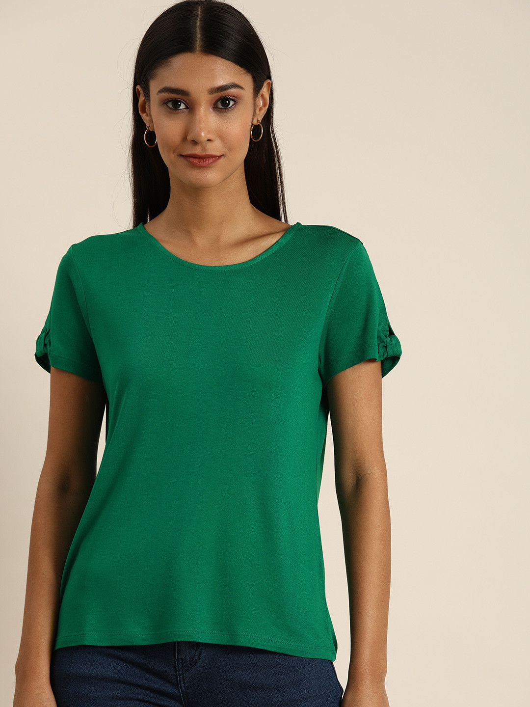Buy All About You Women Green T Shirt Tshirts for Women 13144566 Myntra