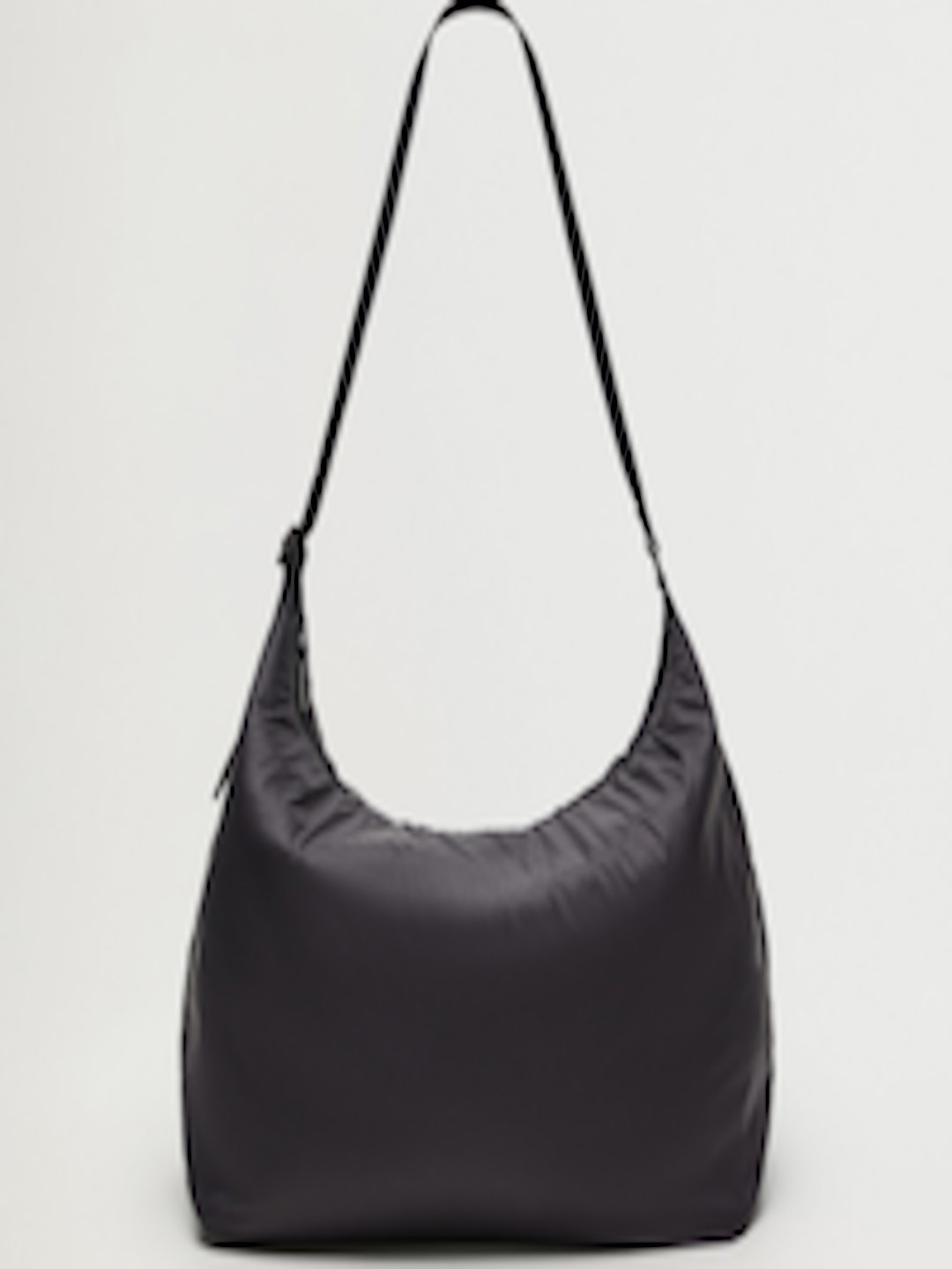 Buy MANGO Women Black Solid Padded Oversized Shoulder Bag - Handbags ...