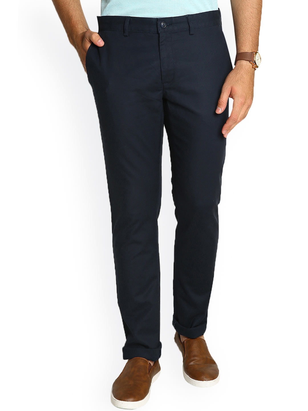Buy Blackberrys Navy Skinny Casual Trousers - Trousers for Men 1318545 ...