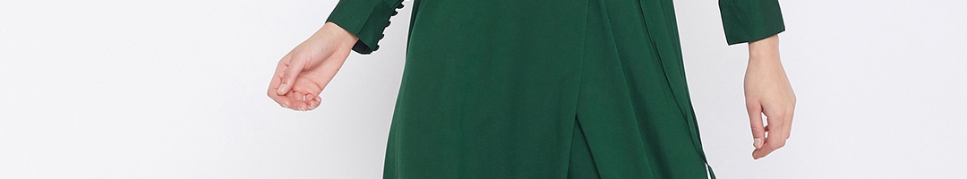Buy Berrylush Women Green Solid Maxi Dress - Dresses for Women 13191654 ...