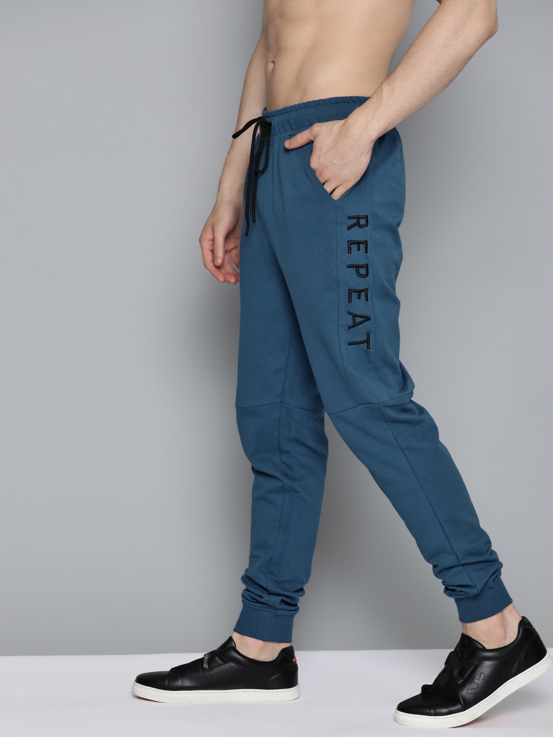 teal blue joggers