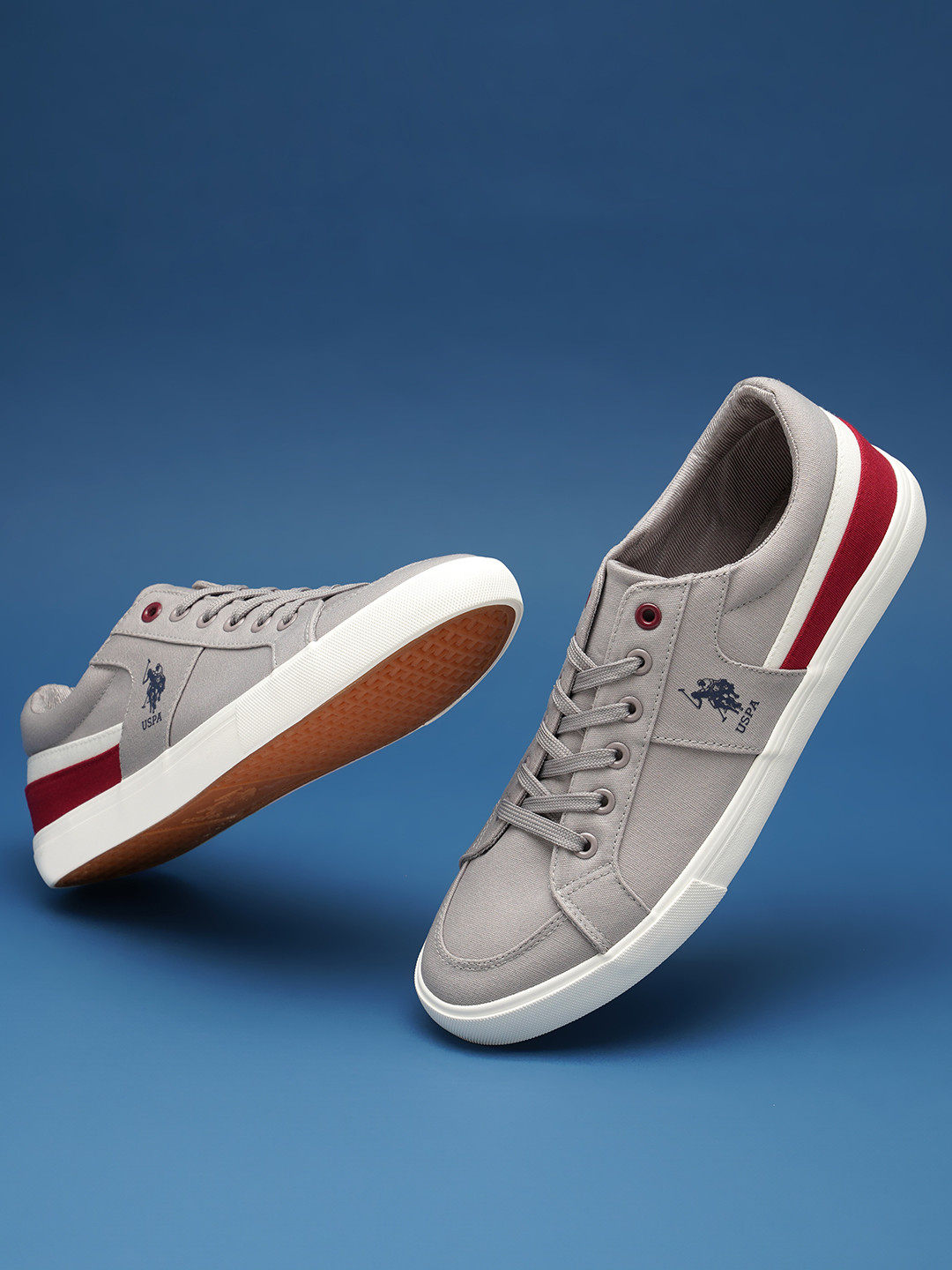 Buy U.S. Polo Assn. Men Grey Sneakers - Casual Shoes for Men 13203900 ...