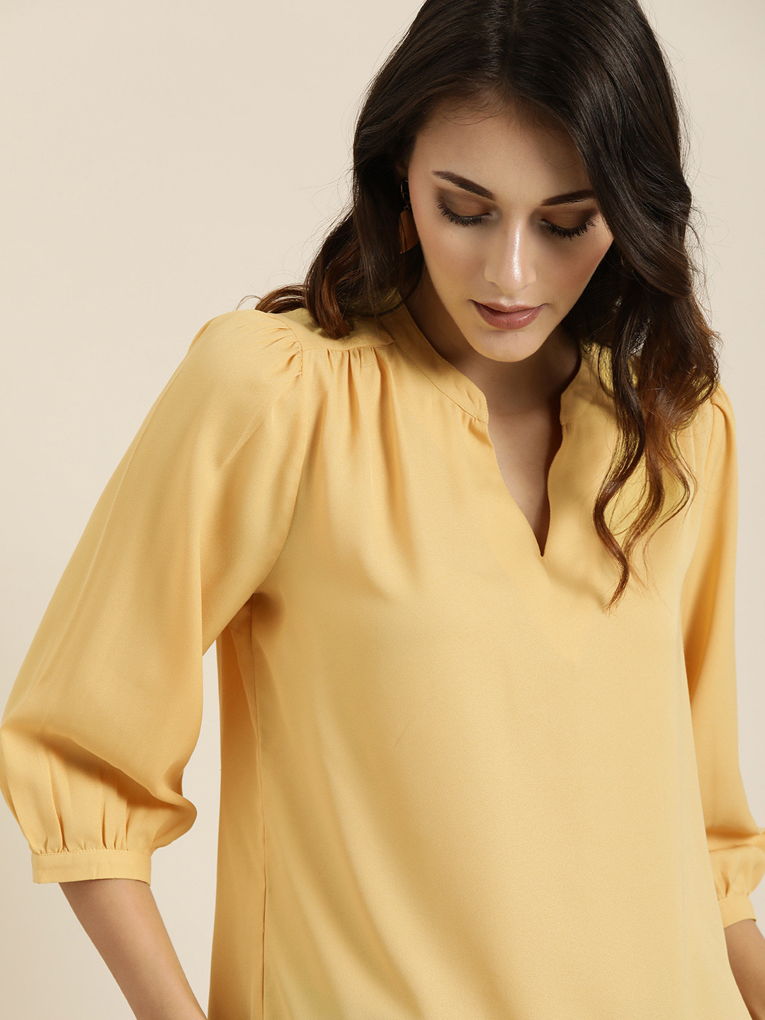 Buy All About You Women Yellow Solid Top Tops for Women 13205228 Myntra — free download