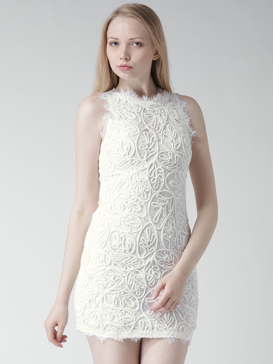 Buy FOREVER 21 White Lace Bodycon Dress - Dresses for Women 1322207 ...