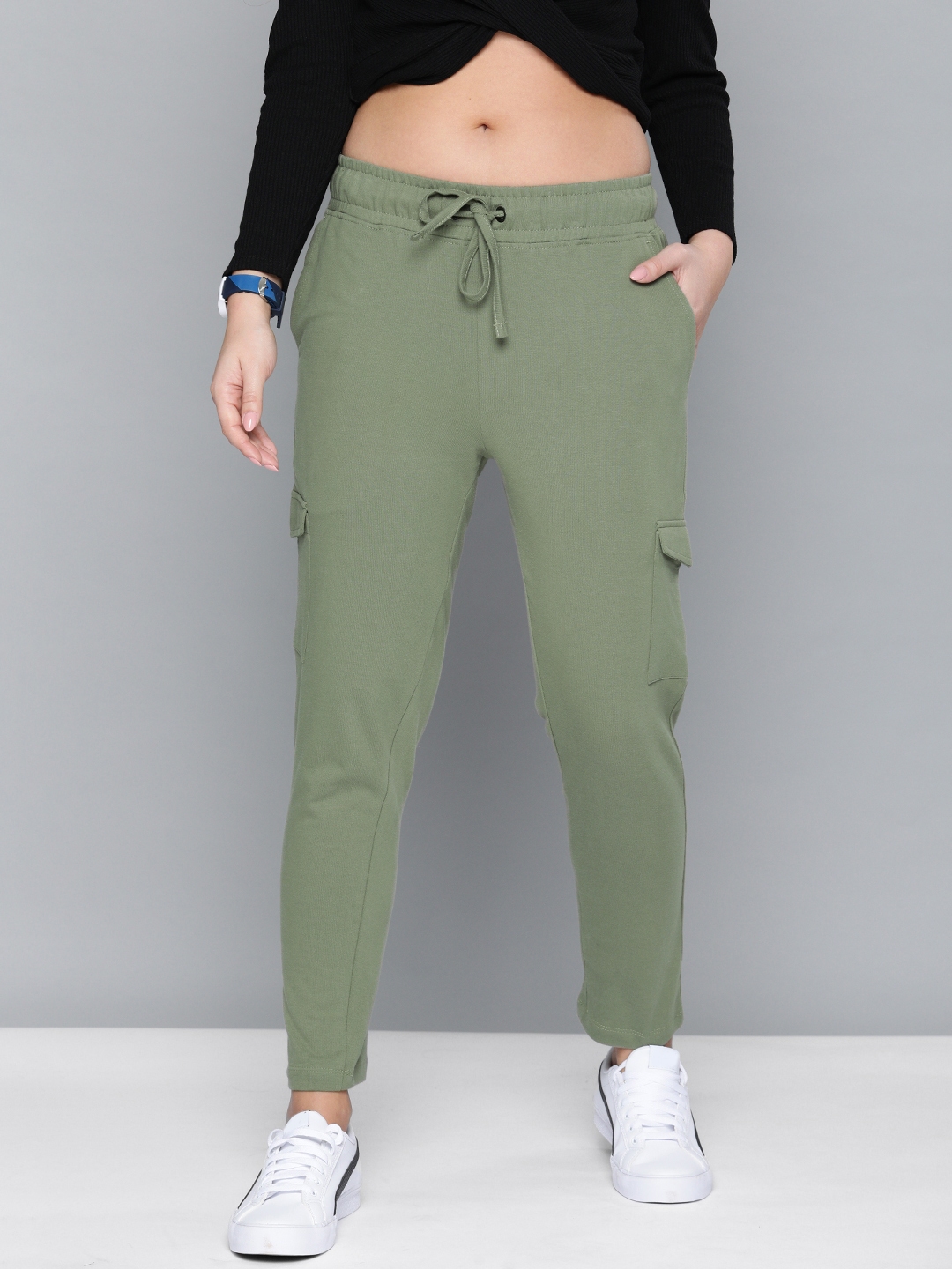 olive track pants