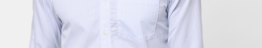 Buy SELECTED Men Blue Slim Fit Striped Casual Shirt - Shirts for Men ...