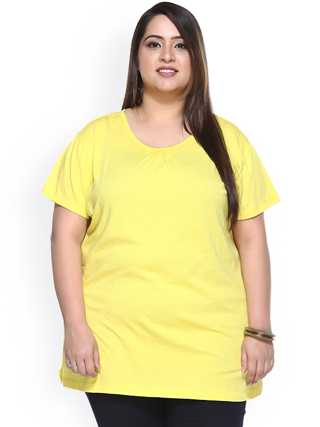 Buy PlusS Yellow Top Tops for Women 1323537 Myntra