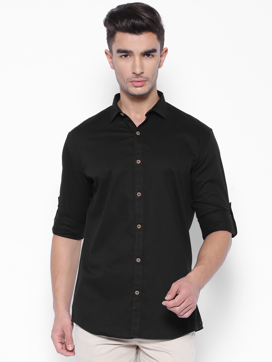 Buy British Club Black Casual Shirt - Shirts for Men 1323678 | Myntra