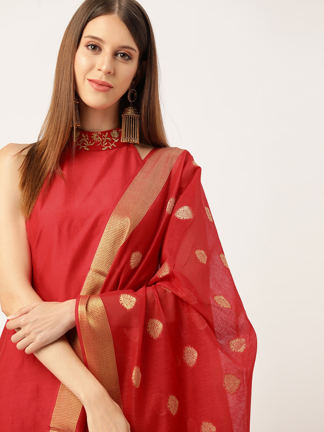 anouk maroon kurta set
