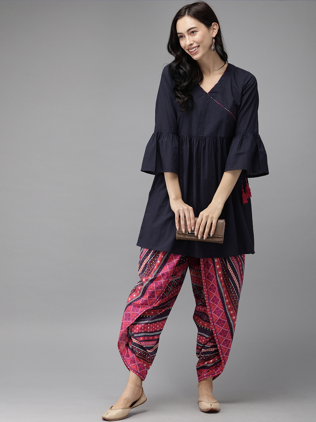 myntra anouk kurta set