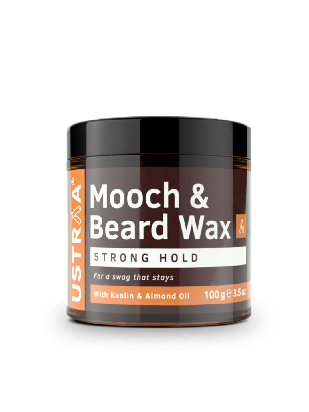 Buy Ustraa Men Strong Hold Beard & Mooch Wax With Kaolin & Almond Oil