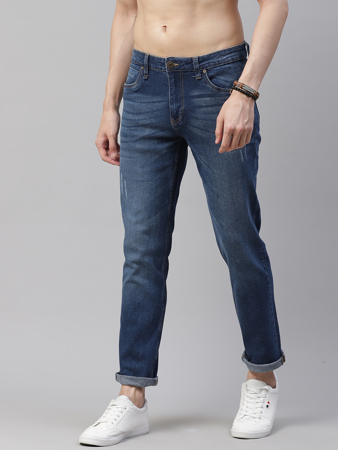 navy blue jeans men