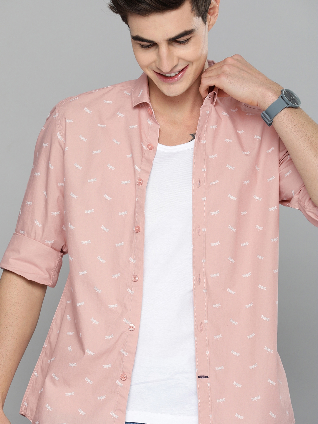 mast and harbour pink shirt