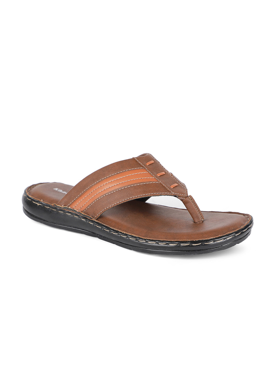 Buy Khadims Men Tan Brown Comfort Sandals - Sandals for Men 13262770 | Myntra
