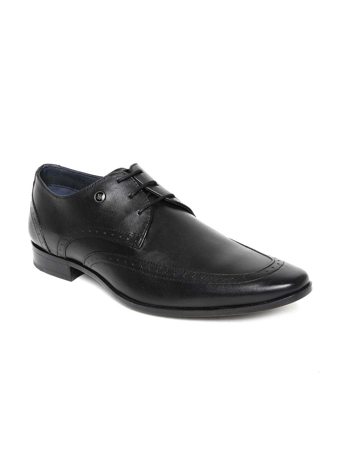 Buy Louis Philippe Men Black Leather Formal Shoes - Formal Shoes for Men 1327177 | Myntra