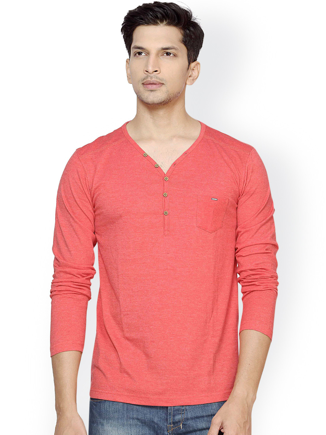 Buy L.A. SEVEN Red Slim Fit T Shirt Tshirts for Men 1327317 Myntra