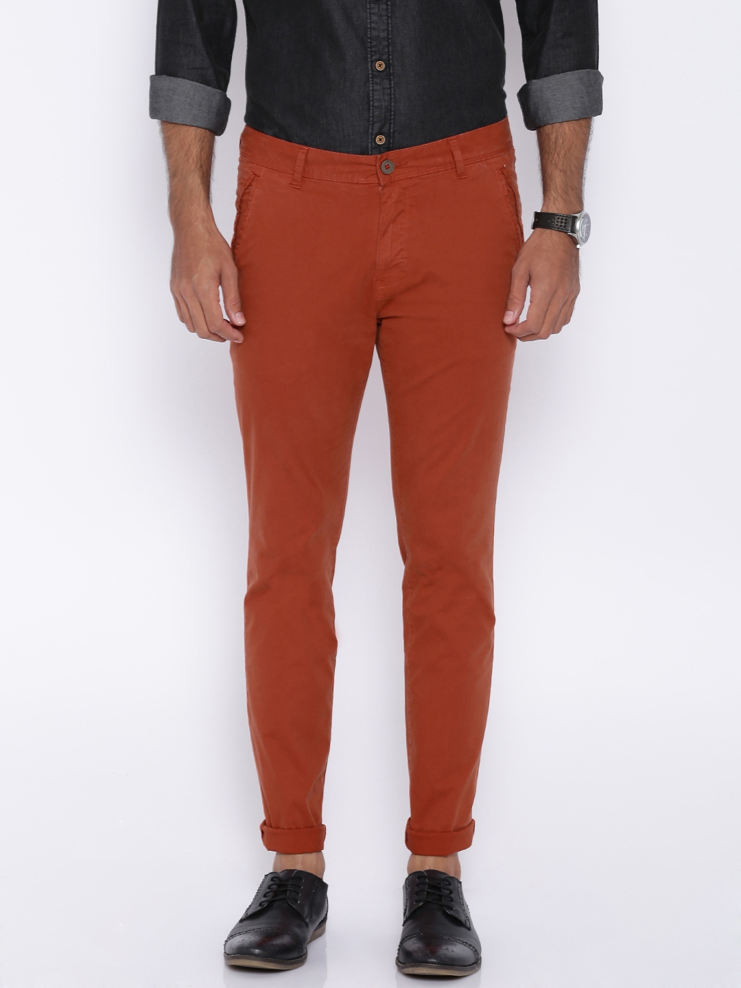 orange chino pants