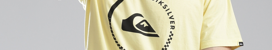 Buy Quiksilver Yellow Printed Pure Cotton T Shirt - Tshirts for Men ...